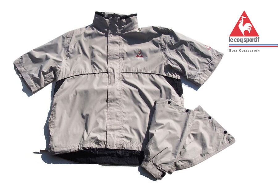 【中古】ルコックスポルティフゴルフ|LE COQ SPORTIF GOLF|2WAYジップアップブルゾン|メンズ|M