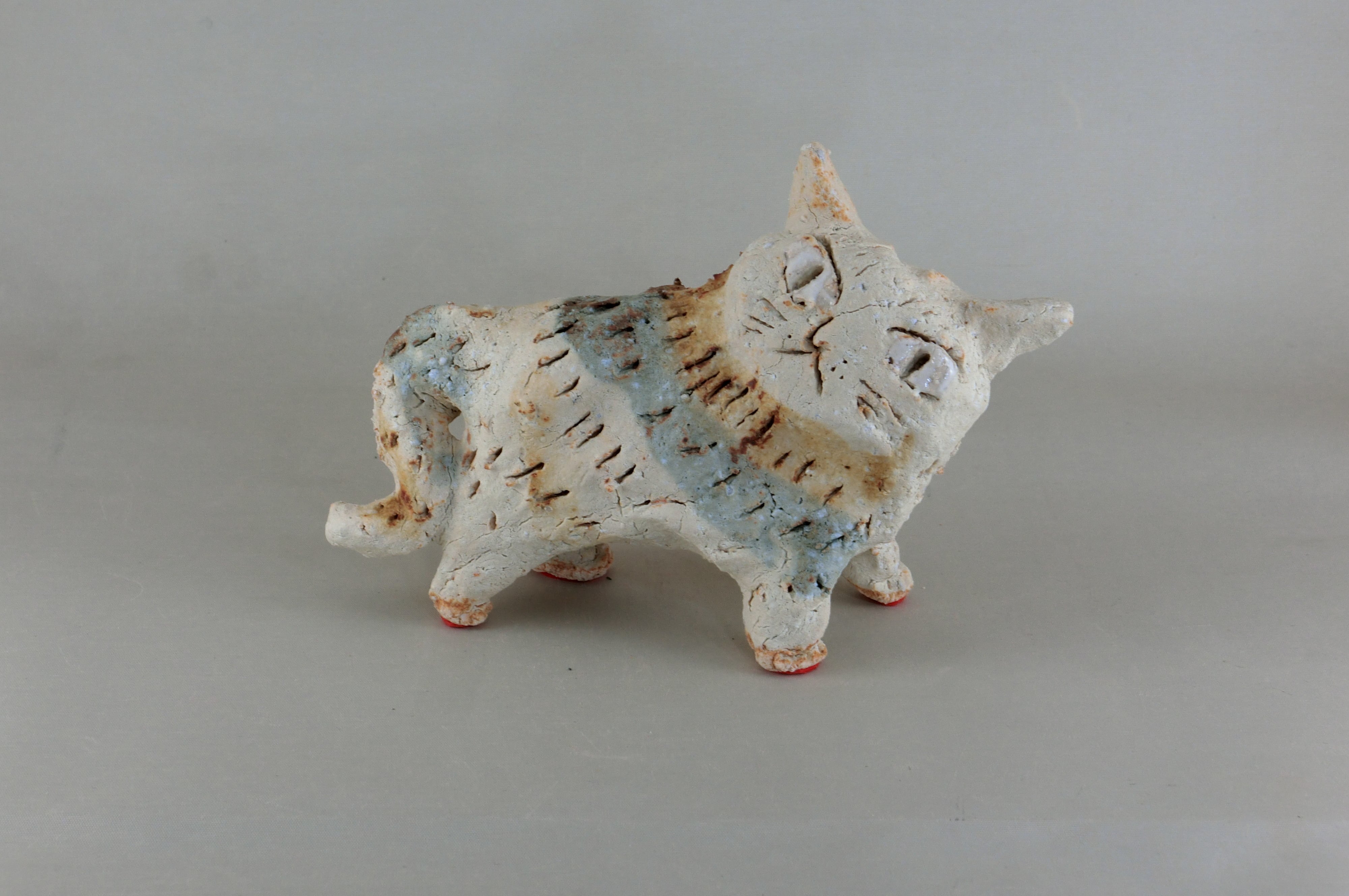 幸生窯　前川幸市作　猫（立ち）