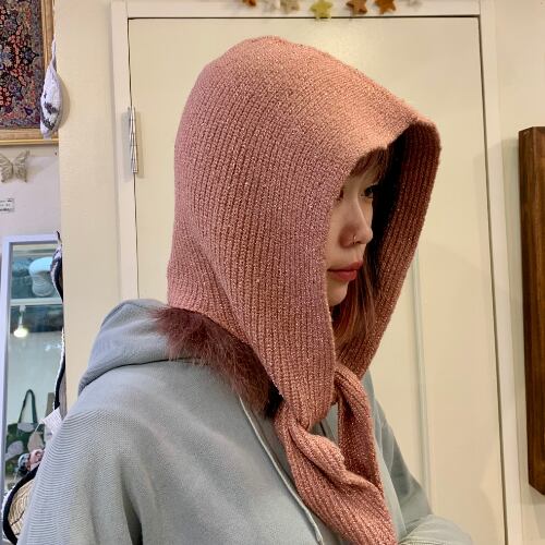 J.W.ANDERSON 22AW ニット バラクラバ レッド フード 帽子 - 帽子