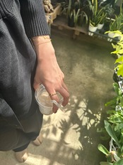 SS マグネットスライドラブチェーンブレスレット