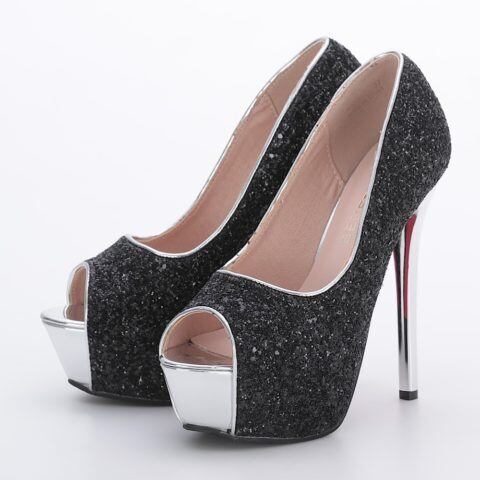 【即納】14cm オープントゥ美脚サンダル 【35-38サイズ 】4003