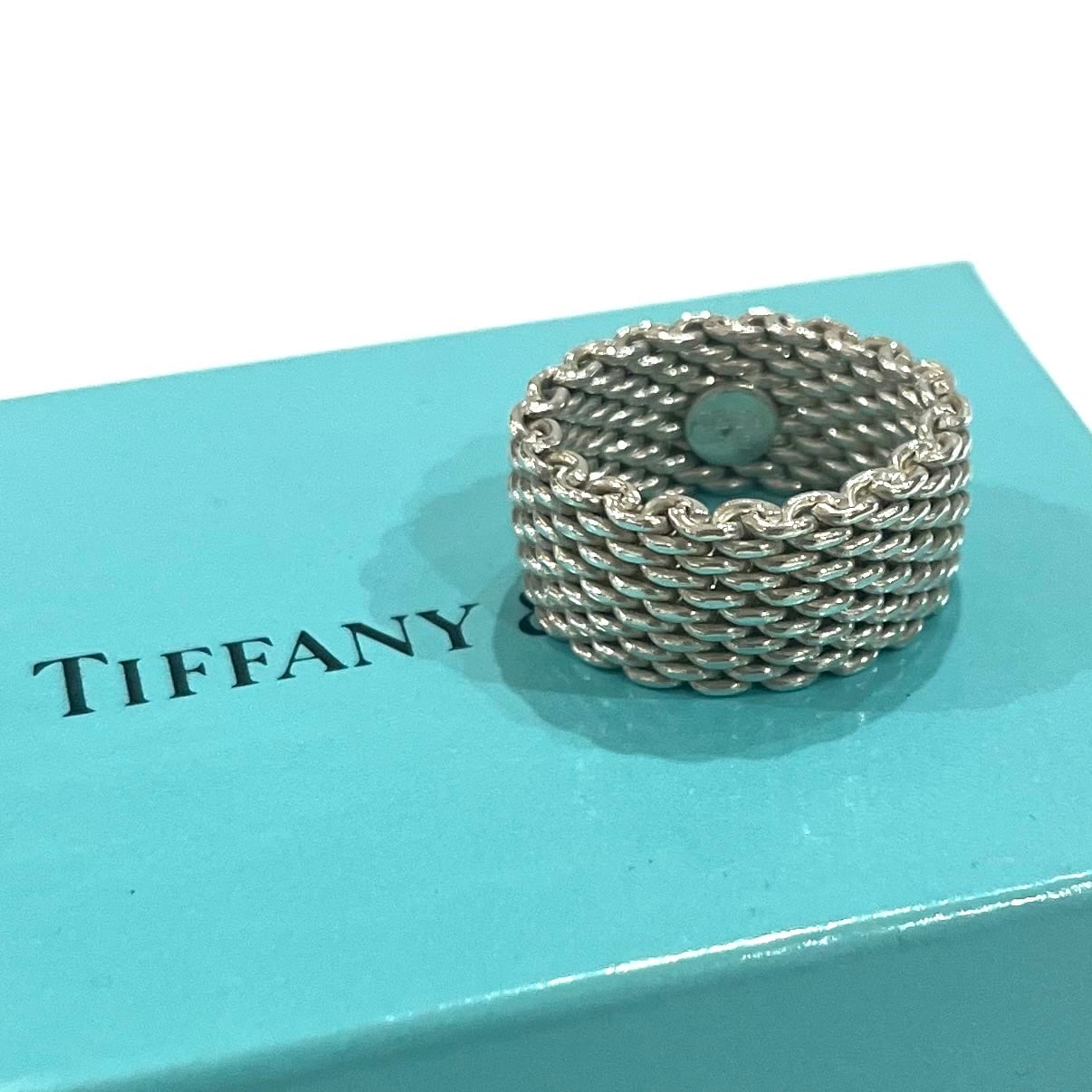 ティファニー TIFFANY&Co. メッシュリング シルバー925 ティファニー TIFFANY & Co. メッシュ リング シルバー 925 15号 9.0g