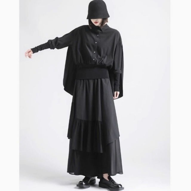 Back drape style shirt C0783