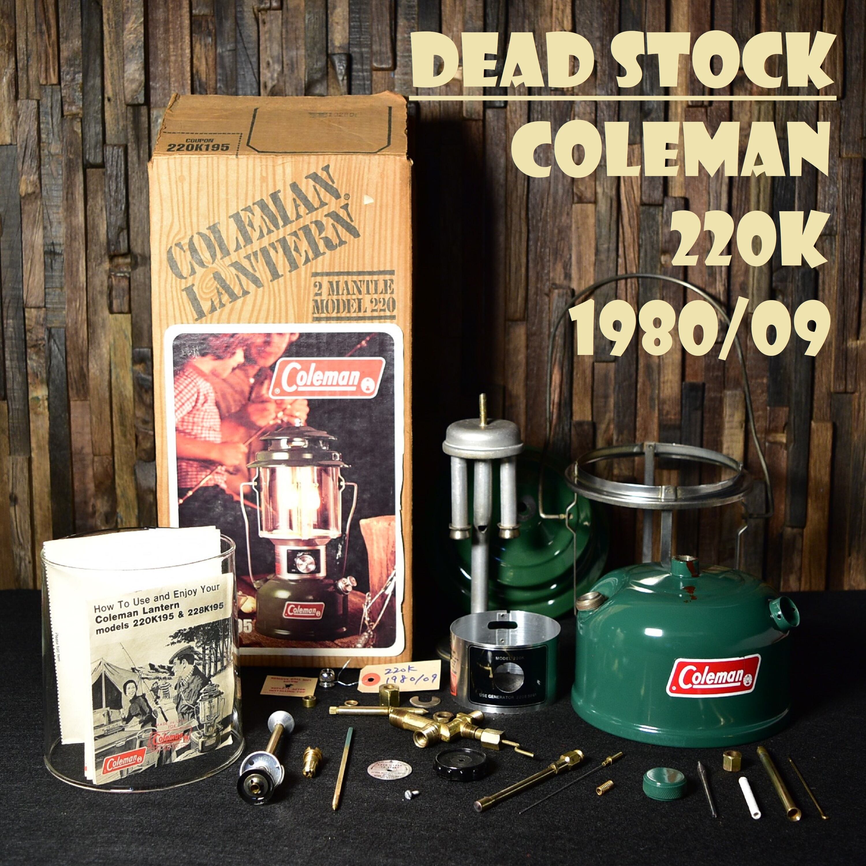 コールマン 220K 1980年9月製造 ツーマントル ランタン COLEMAN コールマン 220K 1980年9月製造 ツーマントル ランタン COLEMAN