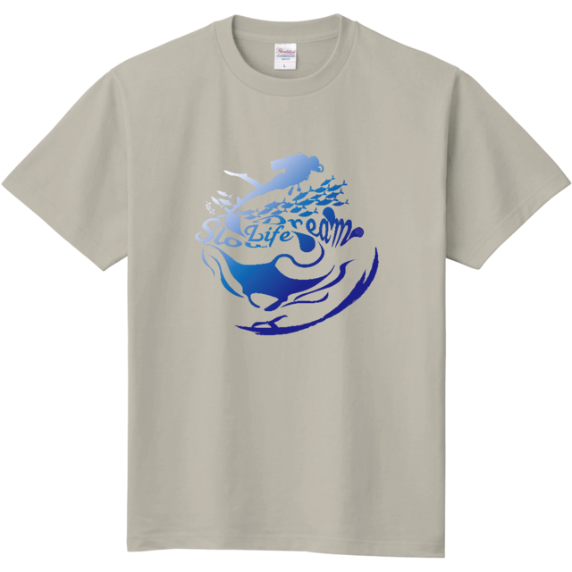 Slow Life Dream Tシャツ (シルバーグレー)