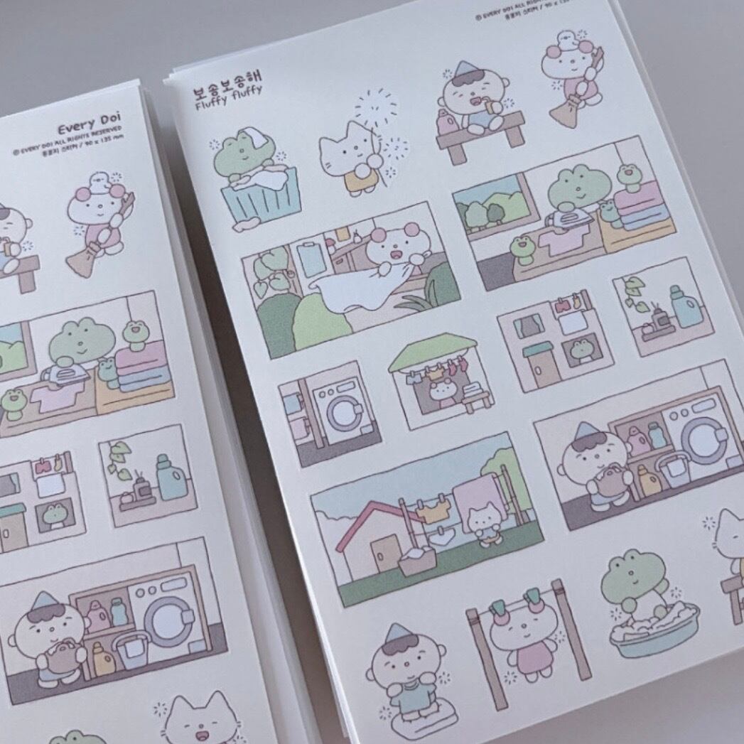 every doi〔sticker -Fluffy fluffy- 〕