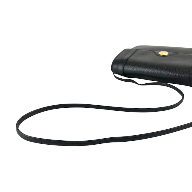 Christian Dior クリスチャン ディオール ショルダーバッグ ブラック DIOR レザー vintage ヴィンテージ オールド dm5c8k