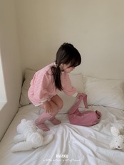 韓国子供服 / BANANA J / 26Autumn / ニット ボーダー スウェット / 秋服 / キッズ *XS~JS*