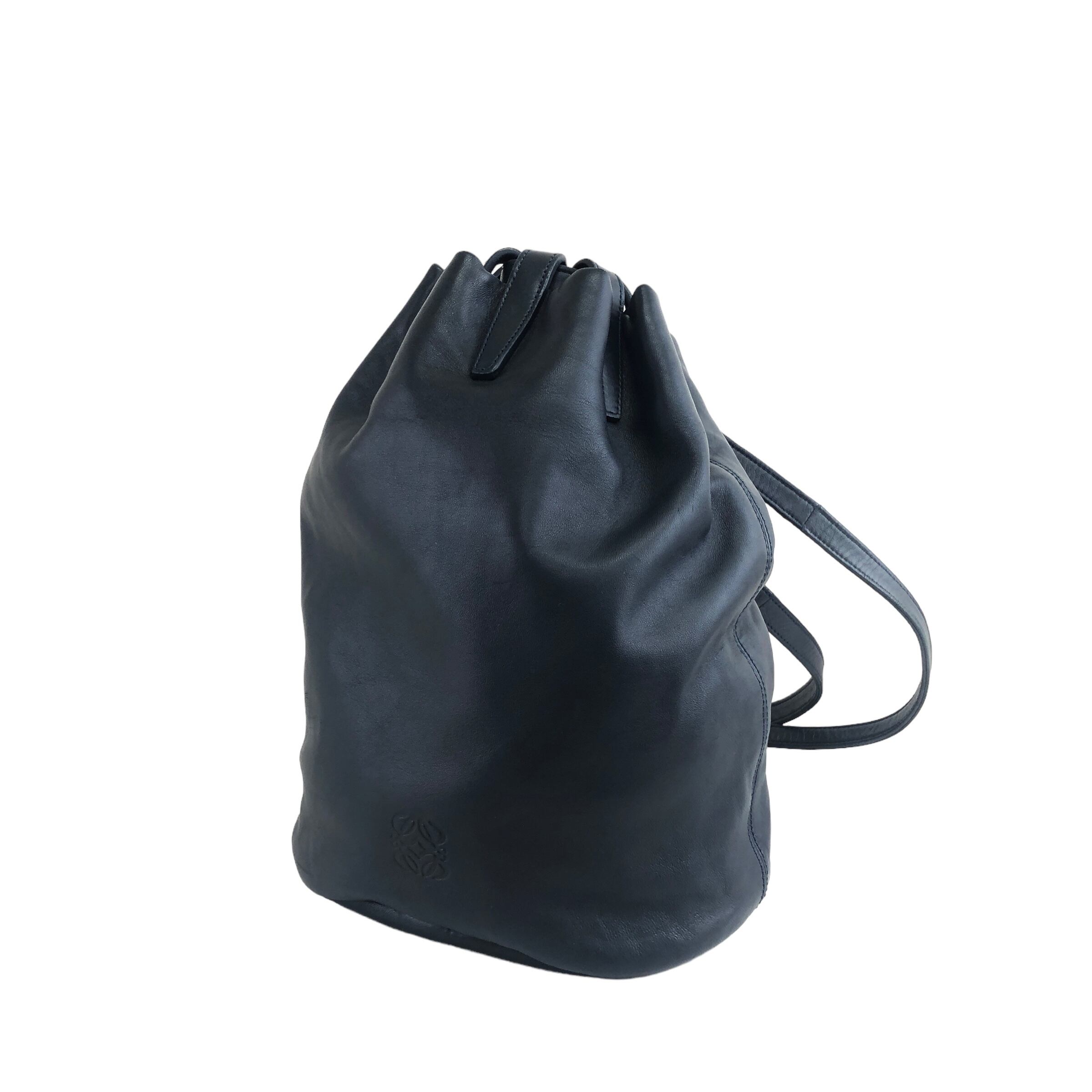 LOEWE ロエベ バックパック ショルダーバッグ ネイビー アナグラム
