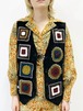 Vintage Suede Crochet Vest