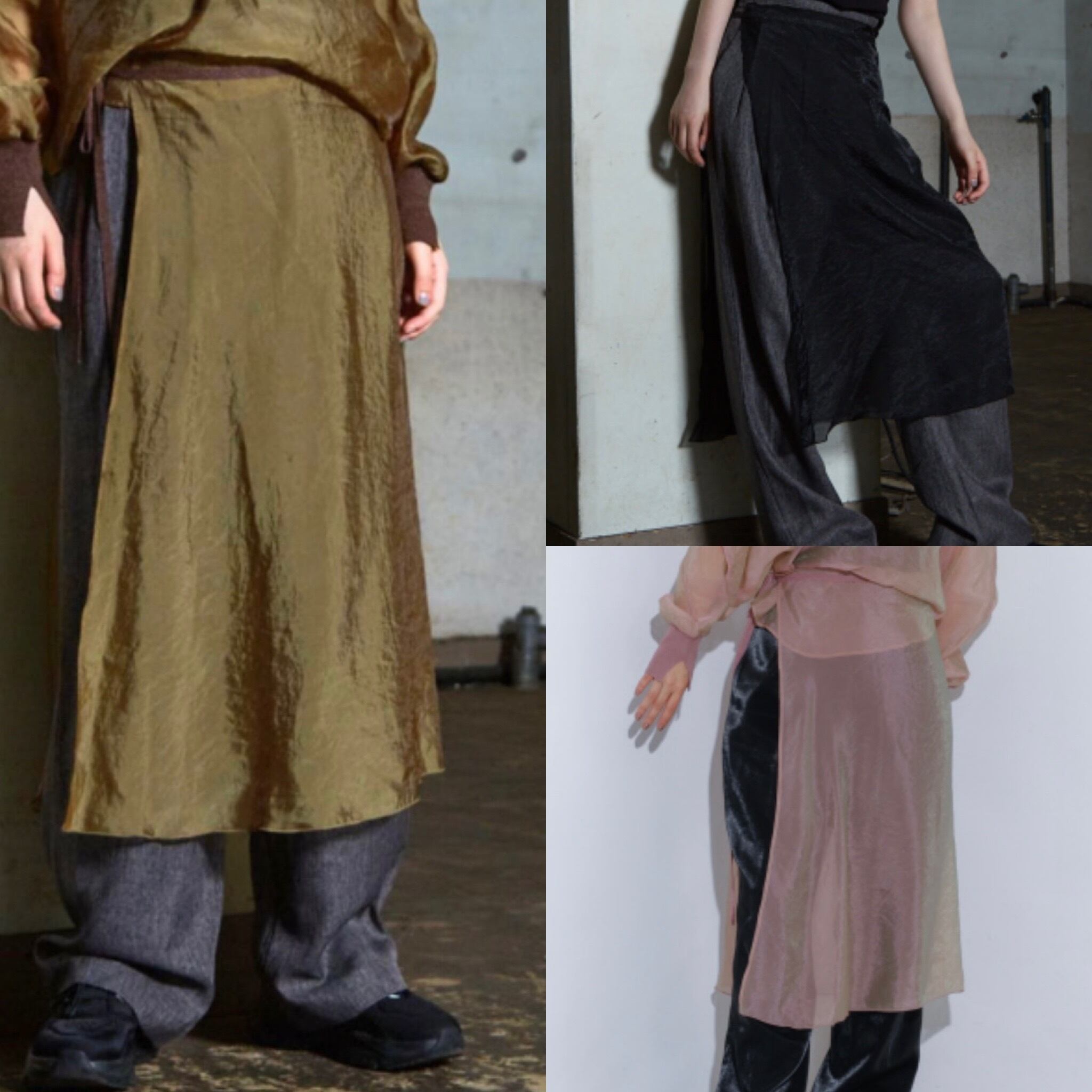 【 NOMINE 】シアーラップスカート