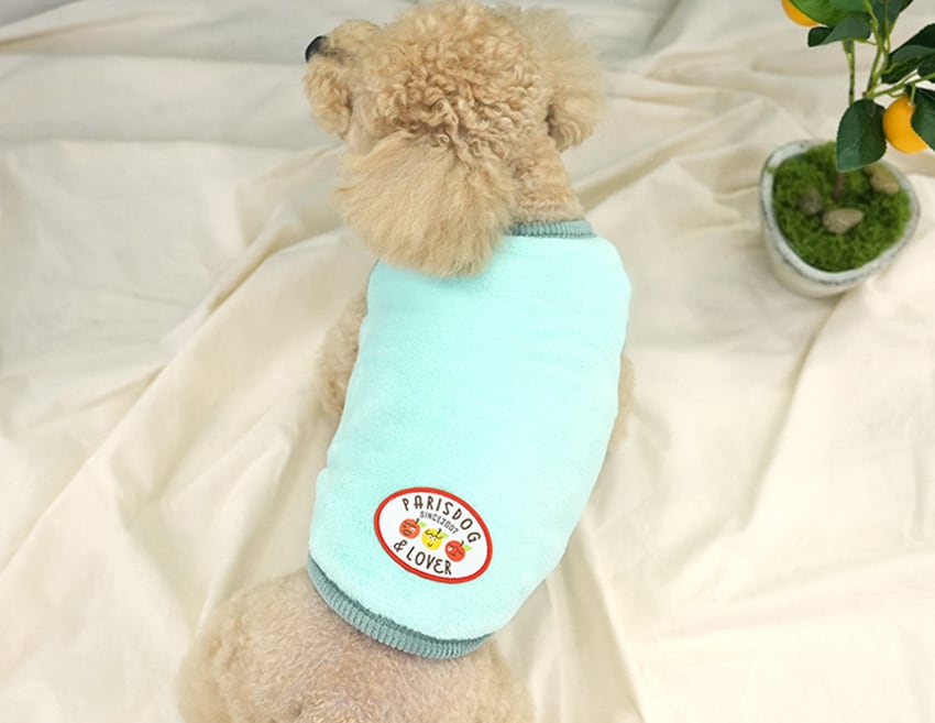 tangerine reversible vest S ~ 2XL 2color  /  犬服 秋冬 新作 リバーシブル ベスト アウター ふわふわ もこもこ 暖かい 可愛い 犬の服 トップス お揃い ドッグウェア シンプル
