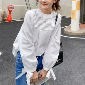 ボリュームスリーブリボンブラウス　A1355