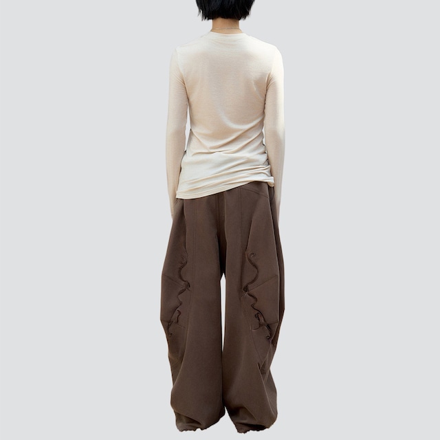 Angel archive skinny knit-saw top A00129