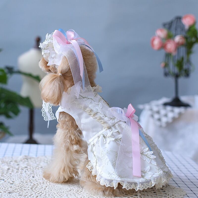 大型犬もOK お花の妖精ワンピース