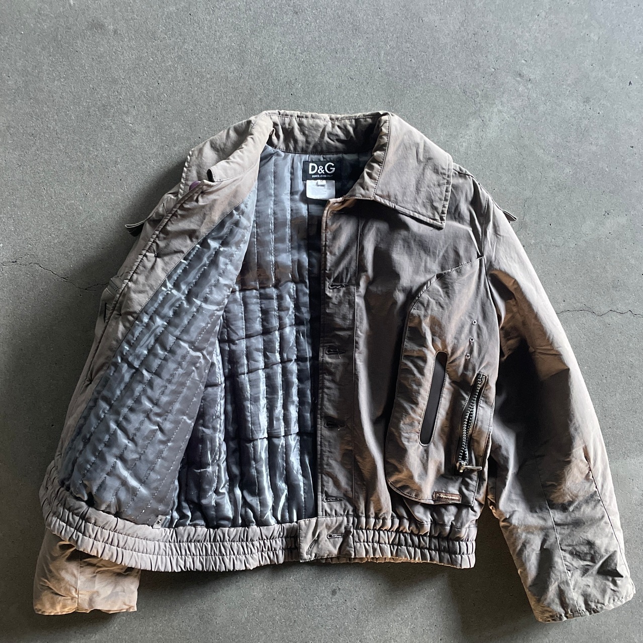2003aw dolce&gabbana military parachute bomber jacket M | vexed_store 