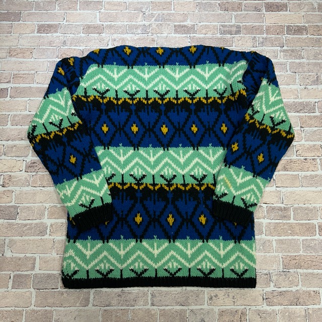 1960s BARBARA 総柄 WOOL KNIT