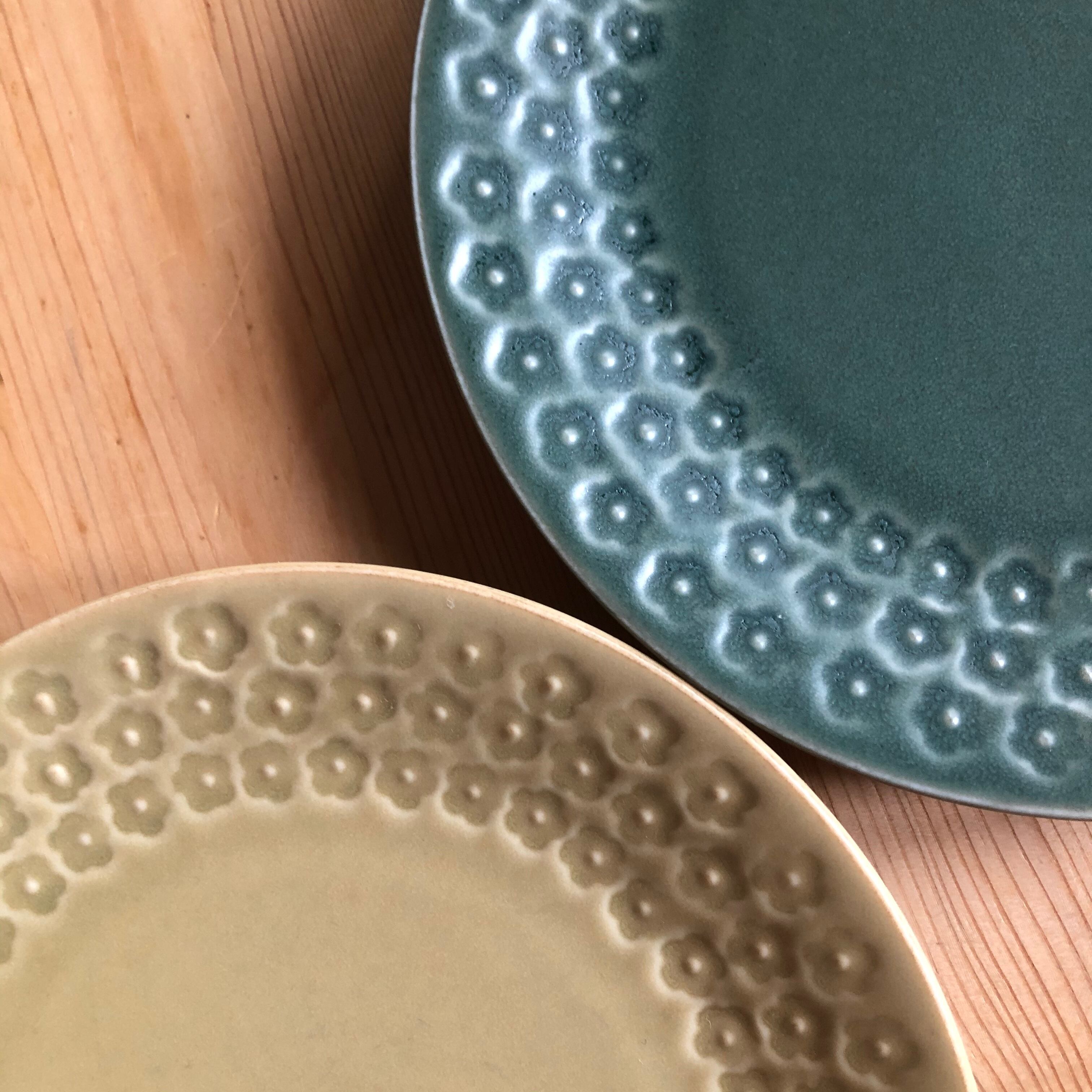 印花型5.0皿「茶マット」