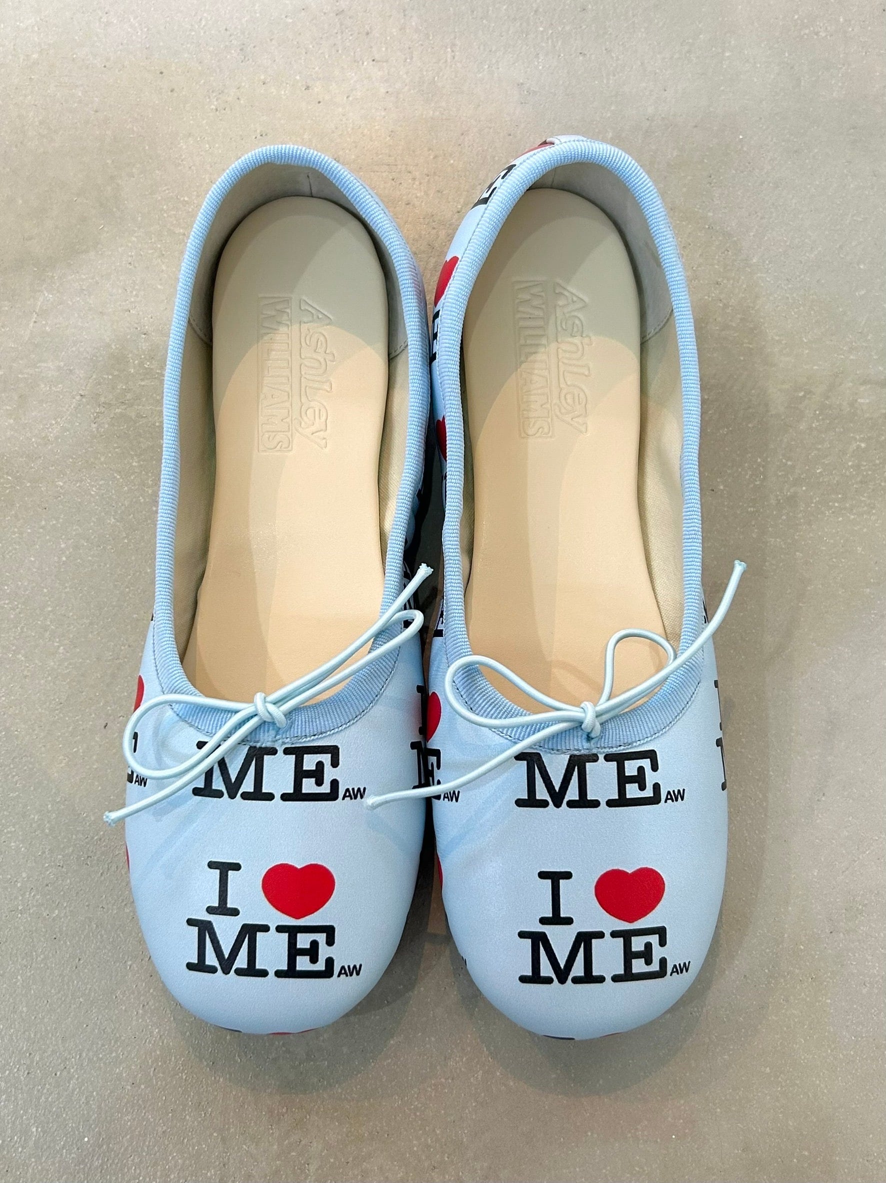 Ashley WILLIAMS I♡ME melody flats / blue