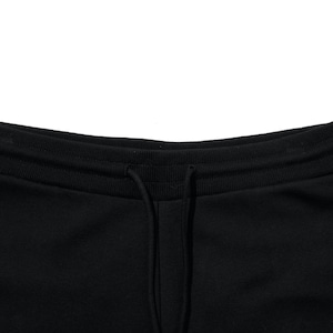 送料無料【HIPANDA ハイパンダ】メンズ ラインストーン ショート スウェット パンツ MEN'S RHINESTONE SHORT SWEAT PANTS / BLACK