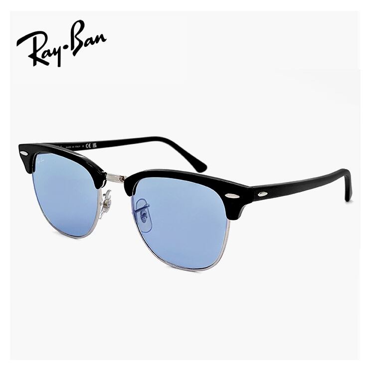 Ray-Ban マーブルフレーム サングラス NEW WAYFARER CLASSIC Sunglasses in Black and Clear - RB2132F | Ray