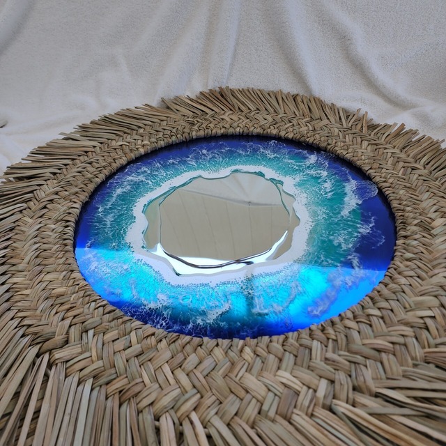149.オーシャンレジンアート ウォールミラー