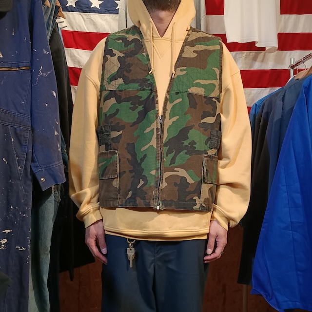Used ベスト◆2XL ハンティングベスト カモフラージュ◆USA古着 ヴィンテージ