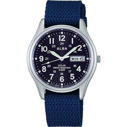 セイコー Seiko アルバ Alba Aefd556 ソーラー 10気圧防水 Natoベルト メンズ腕時計 栗田時計 店 1966年創業の正規販売店