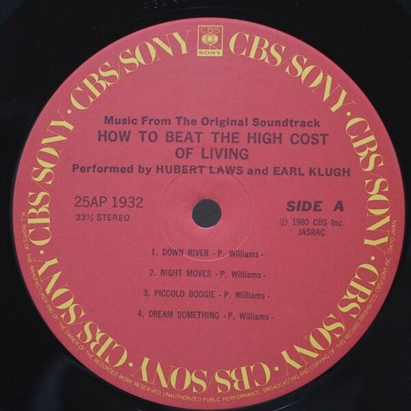 Hubert Laws And Earl Klugh / How To Beat The High Cost Of Living [25AP 1932] - 画像3