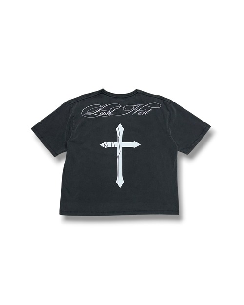 LAST NEST / OTHELLO Exclusive cracked cross logo t-shirts