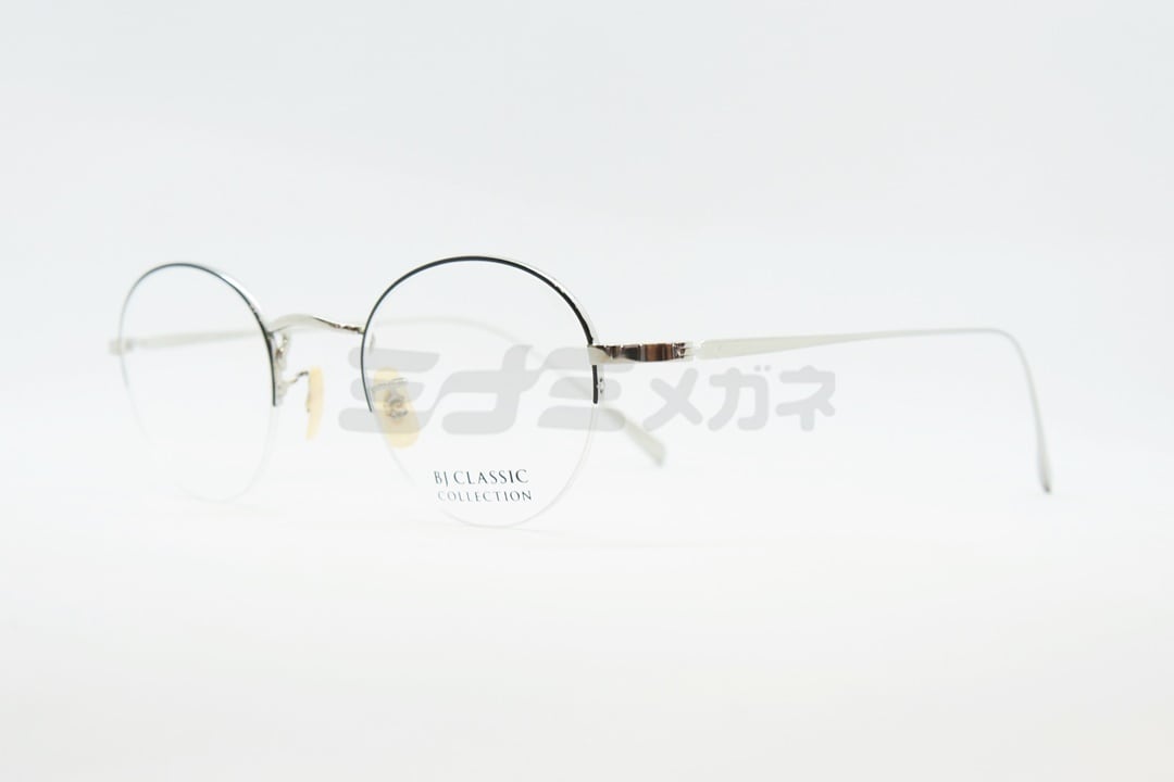 BJ CLASSIC メガネ PREM-114HS NT C-2-1F ハーフリム ボストン 半リム