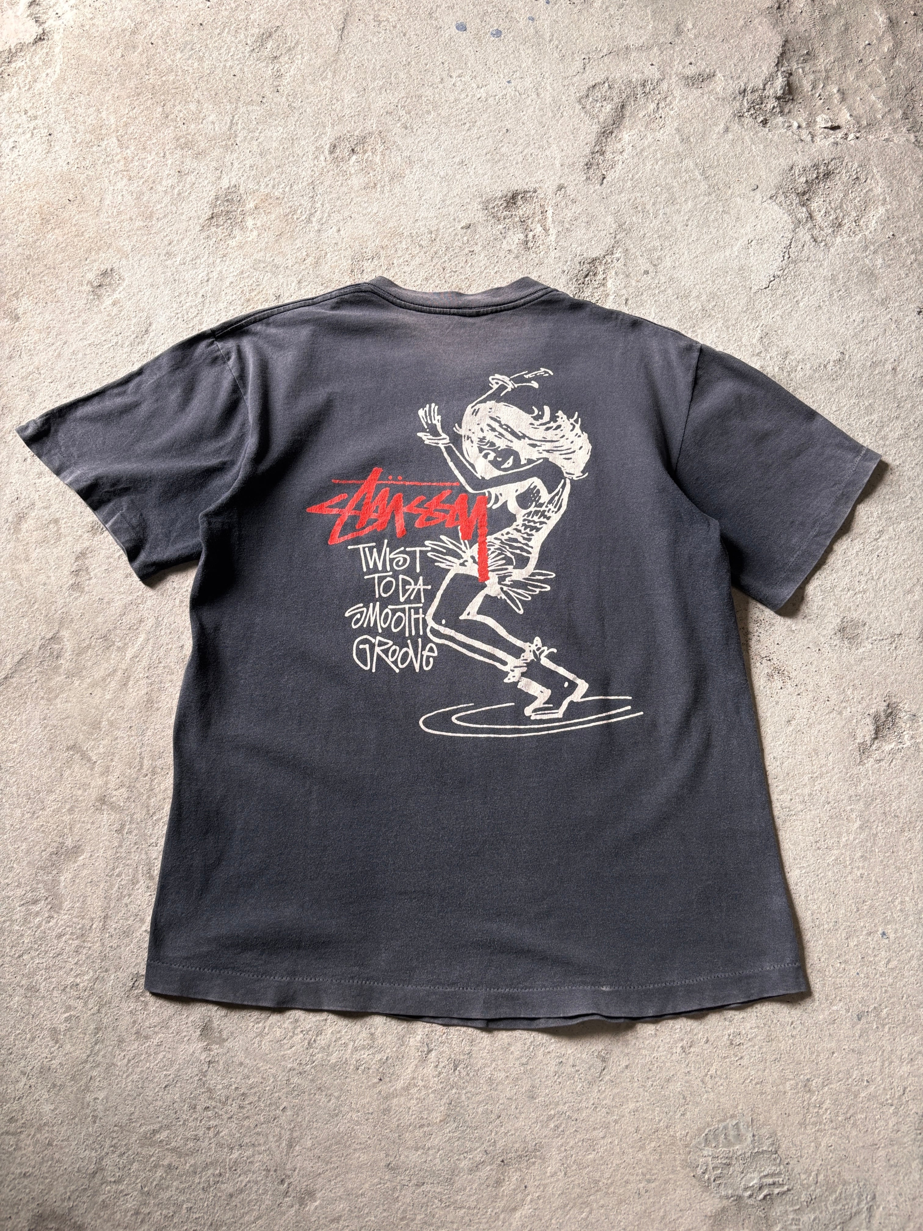 Y2K ステューシー リーバイス 25周年 スカル＆ローズ Tシャツ 00s OLD STUSSY × Levi`s/25th Anniversary Tee/L/25周年記念Tシャツ