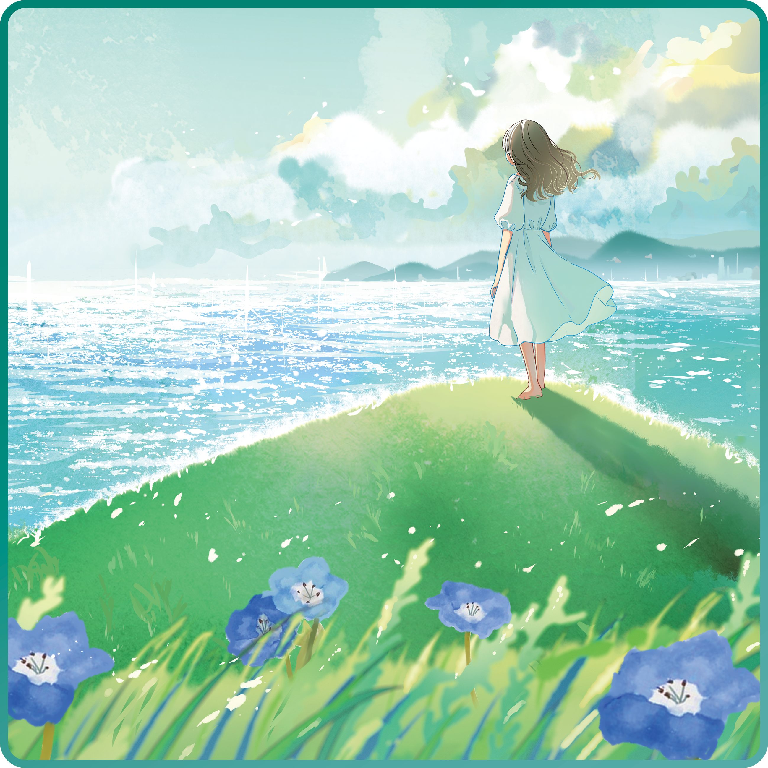 水彩画ミニタオル ShoyuSound × 河邉徹オリジナルグッズ | Page One Half