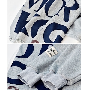 ダメージ加工ビッグシルエットロゴプリントTシャツ A00369