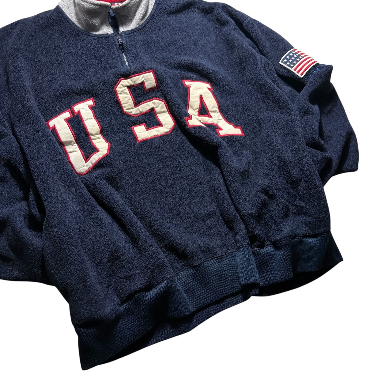 vintage POLO SPORT half zip pullover fleece jacket “USA”