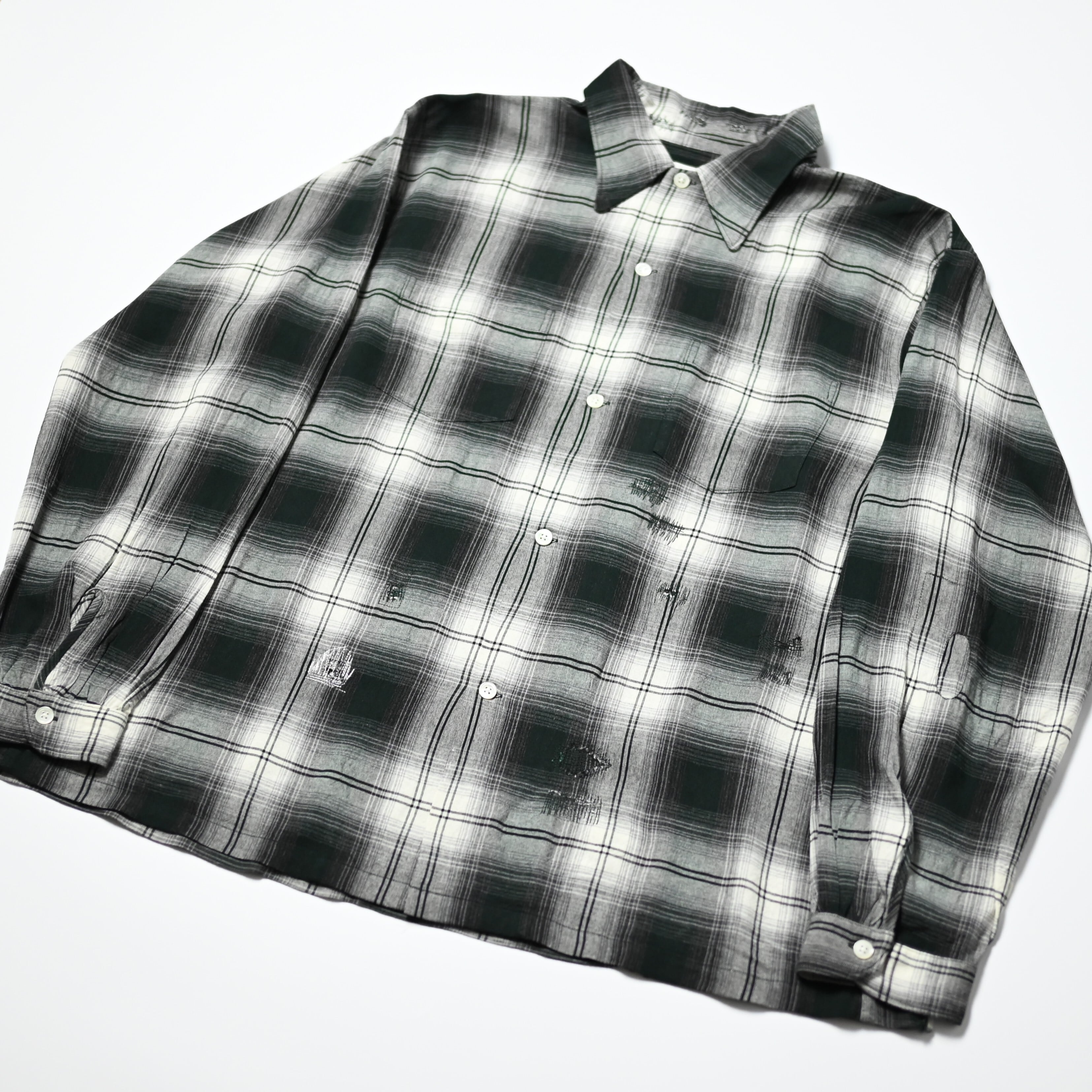 BOWWOW / REMADE RAYON PLAID SHIRT AGED | GANKO