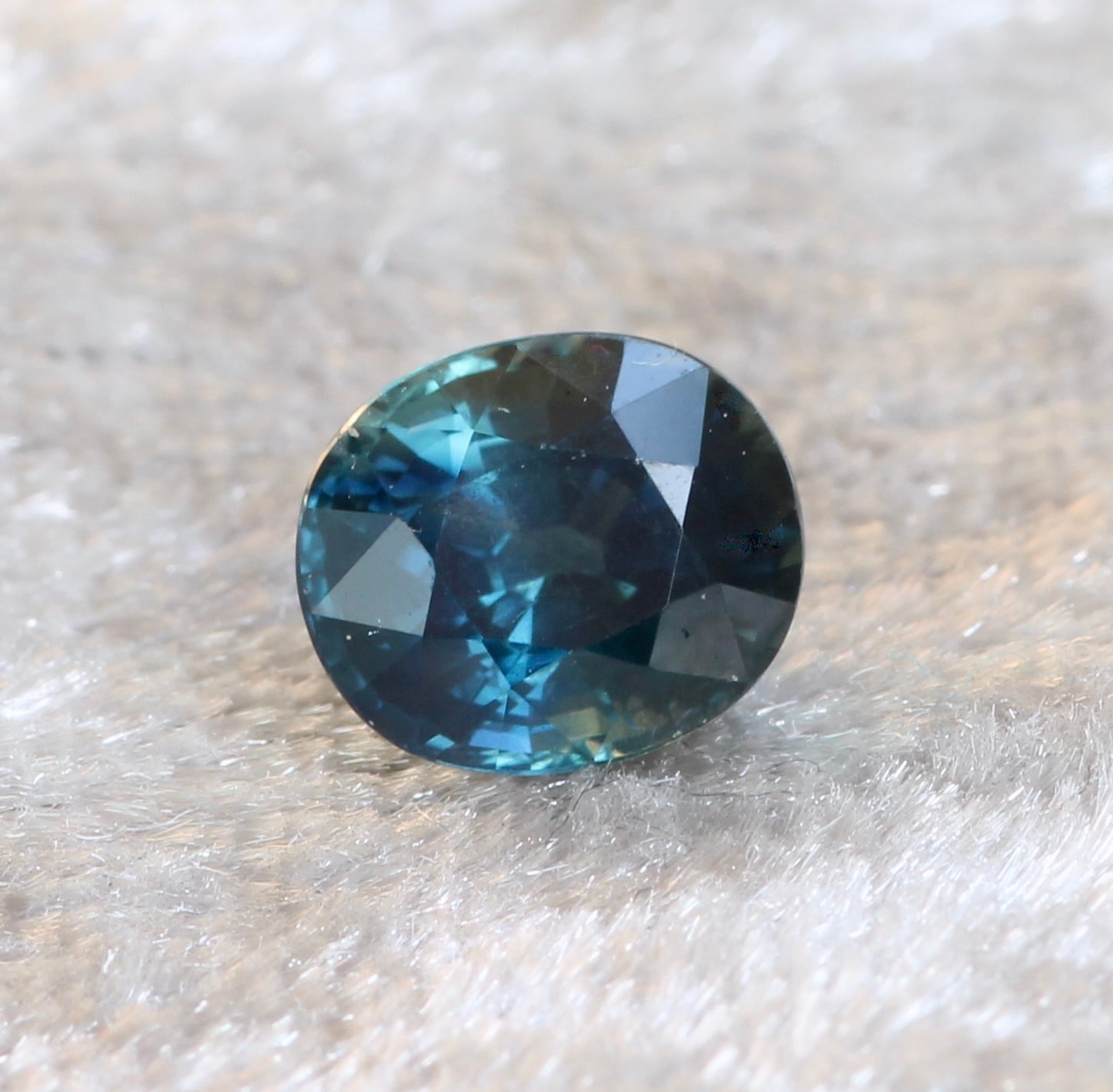 お客頁　パープルサファイア/グリーンサファイア 2点まとめ 深い・・・ディープな美しい色のブルーグリーンサファイア 1.41ct