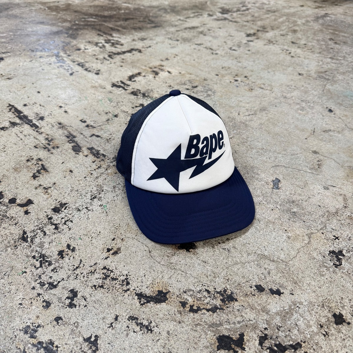 00s A BATHING APE BAPESTA LOGO MESH CAP | GALAXIES