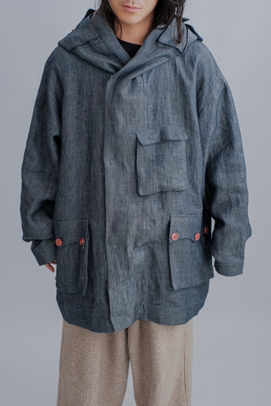 【oira】Zukin half coat