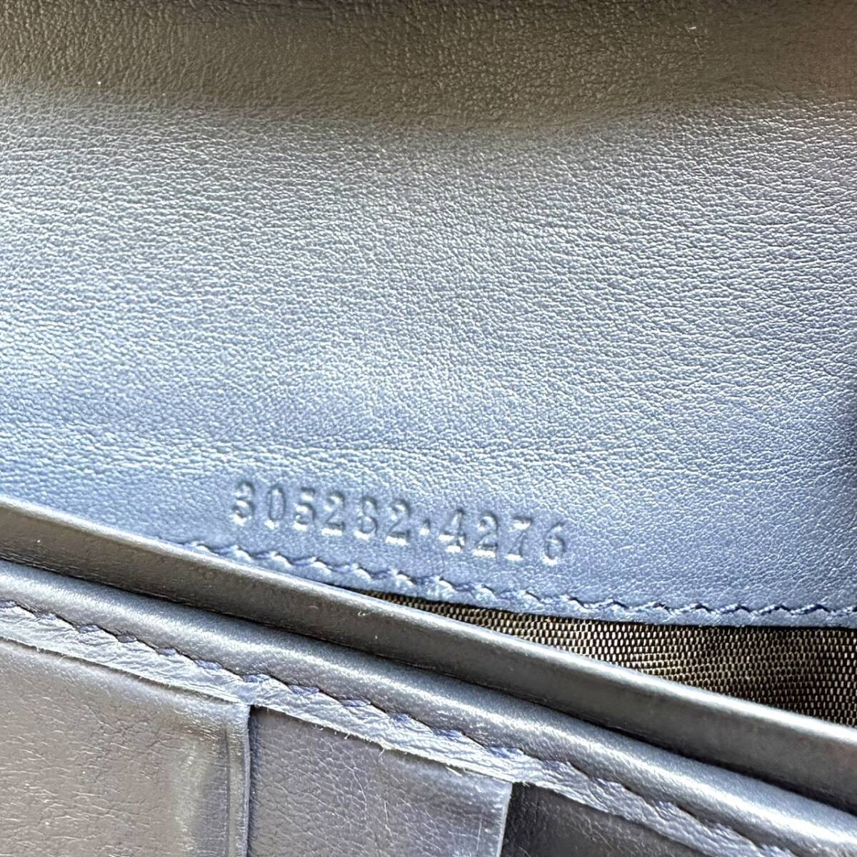 グッチ GUCCI 長財布 グッチシマ ネイビー | 万福財布