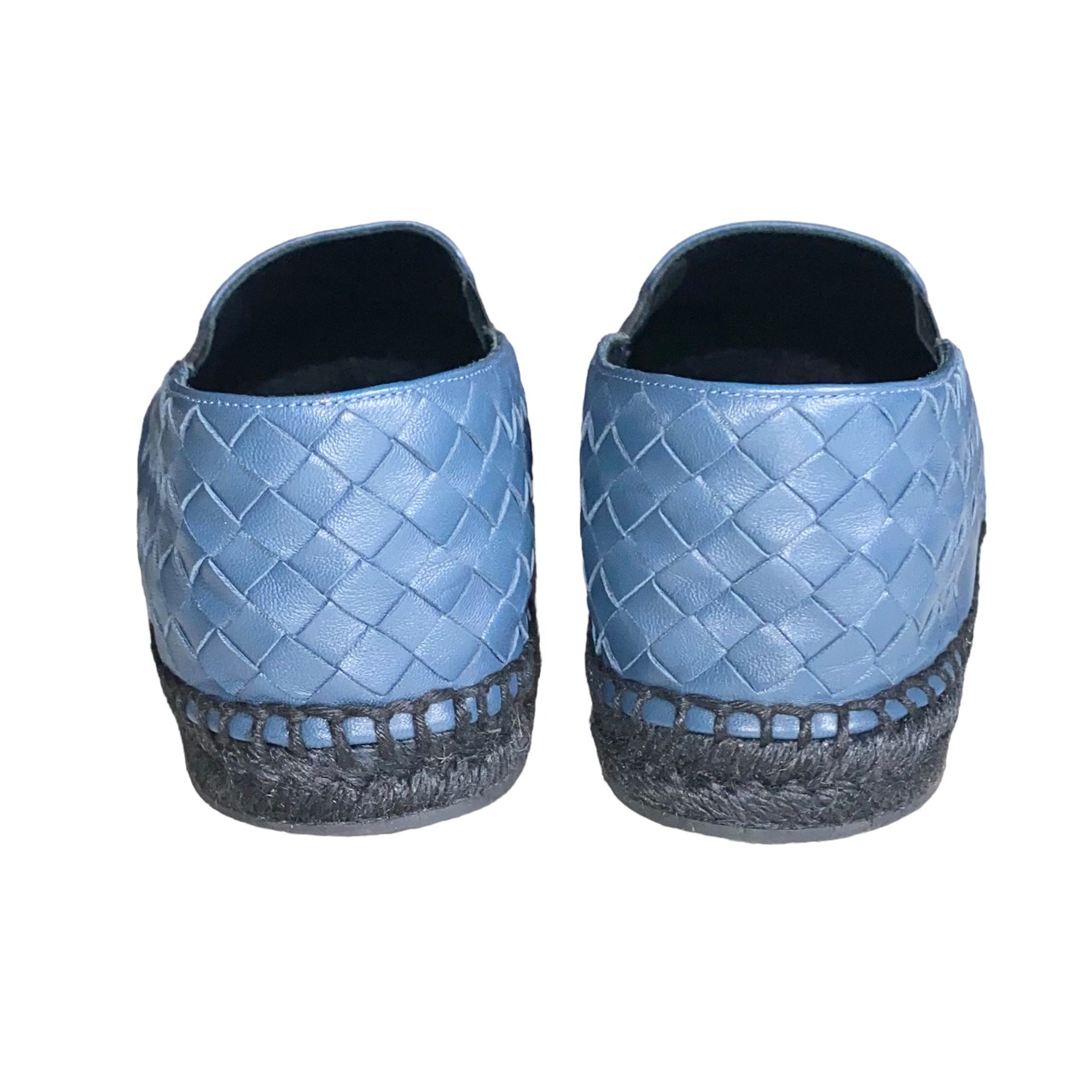 BOTTEGA VENETA blue leather espadrilles shoes