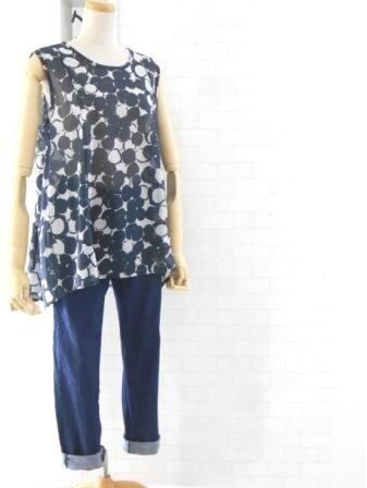 型紙ノースリーブチュニック Piccolo Mercato ピッコロメルカート 型紙 パターン販売