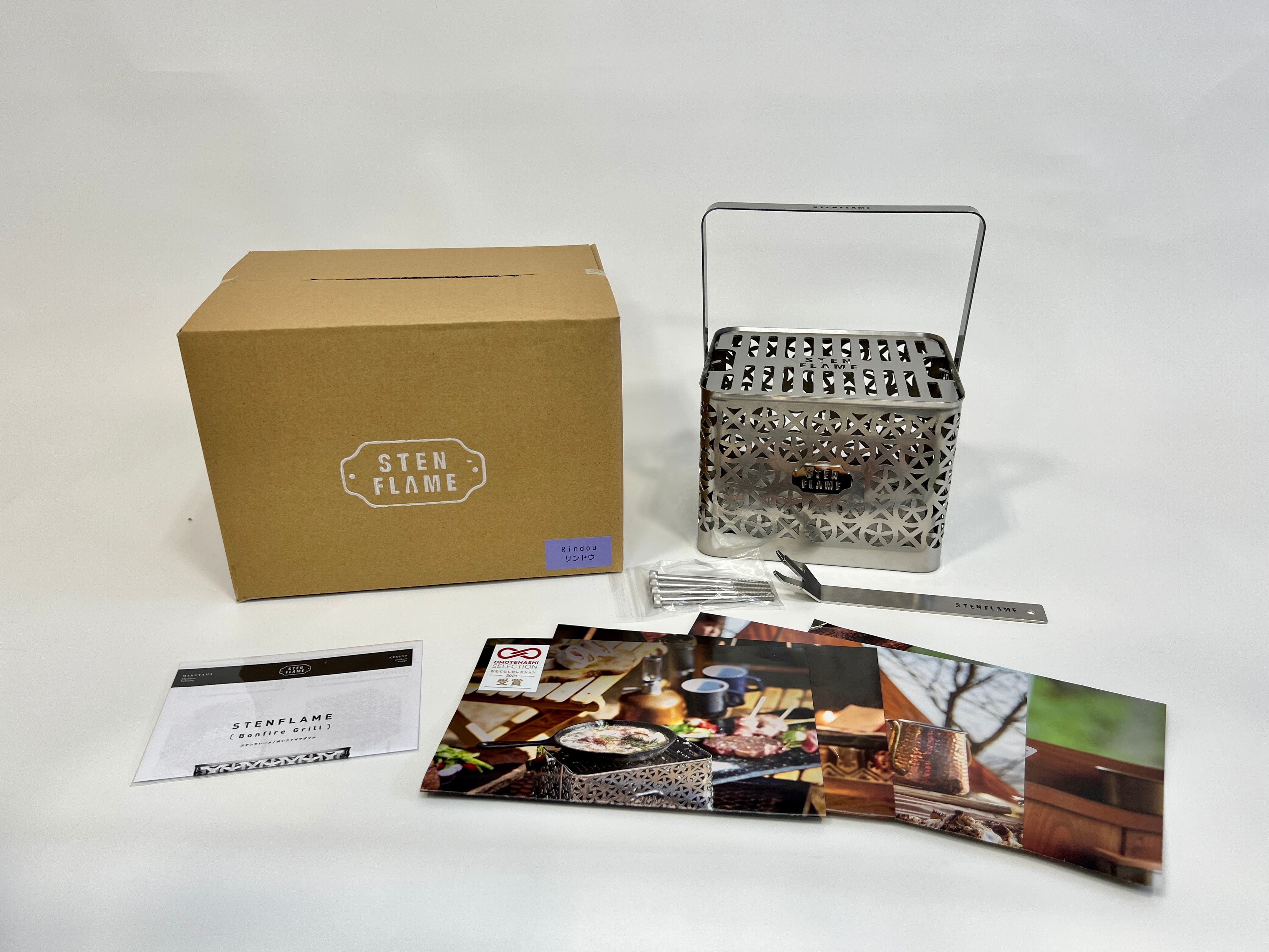 STEN FLAME GLAMP - Rindou- (リンドウ柄) 大型焚き火台 STEN FLAME GLAMP -Rindou-（リンドウ柄） | STEN