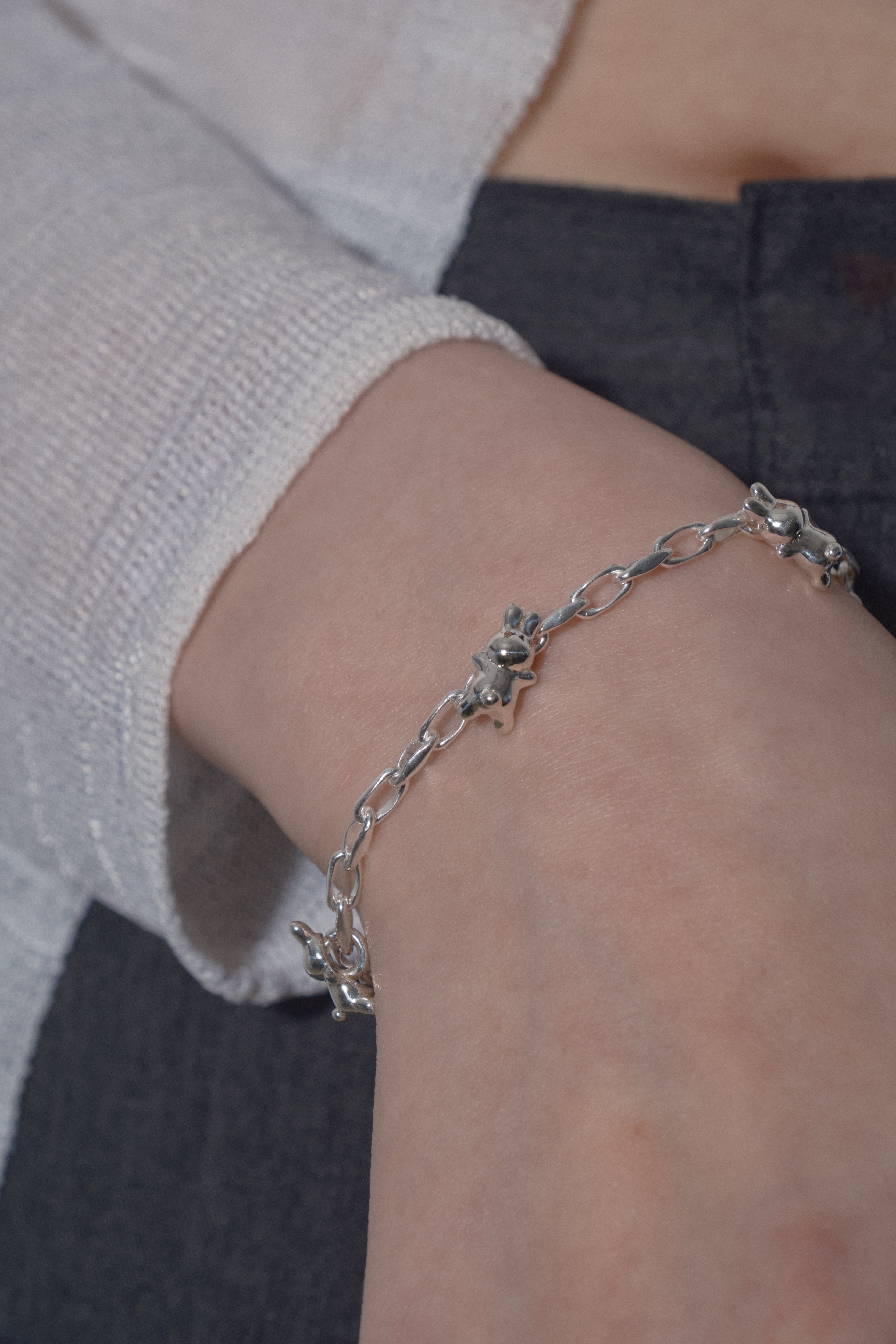 うさぎ bracelet 3 silver925 #LJ24110B-3 | LANIE うさぎ bracelet 3 silver925 #LJ24110B-3 | LANIE