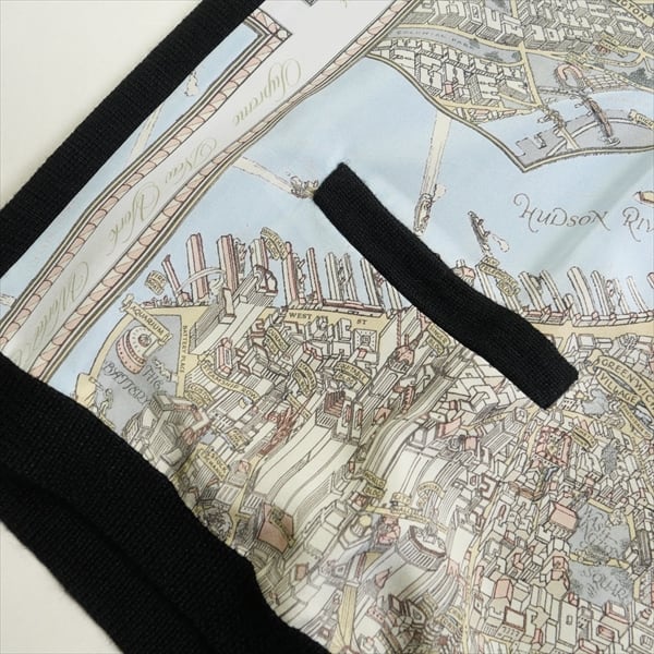 Supreme Silk Map Cardigan Black シュプリーム