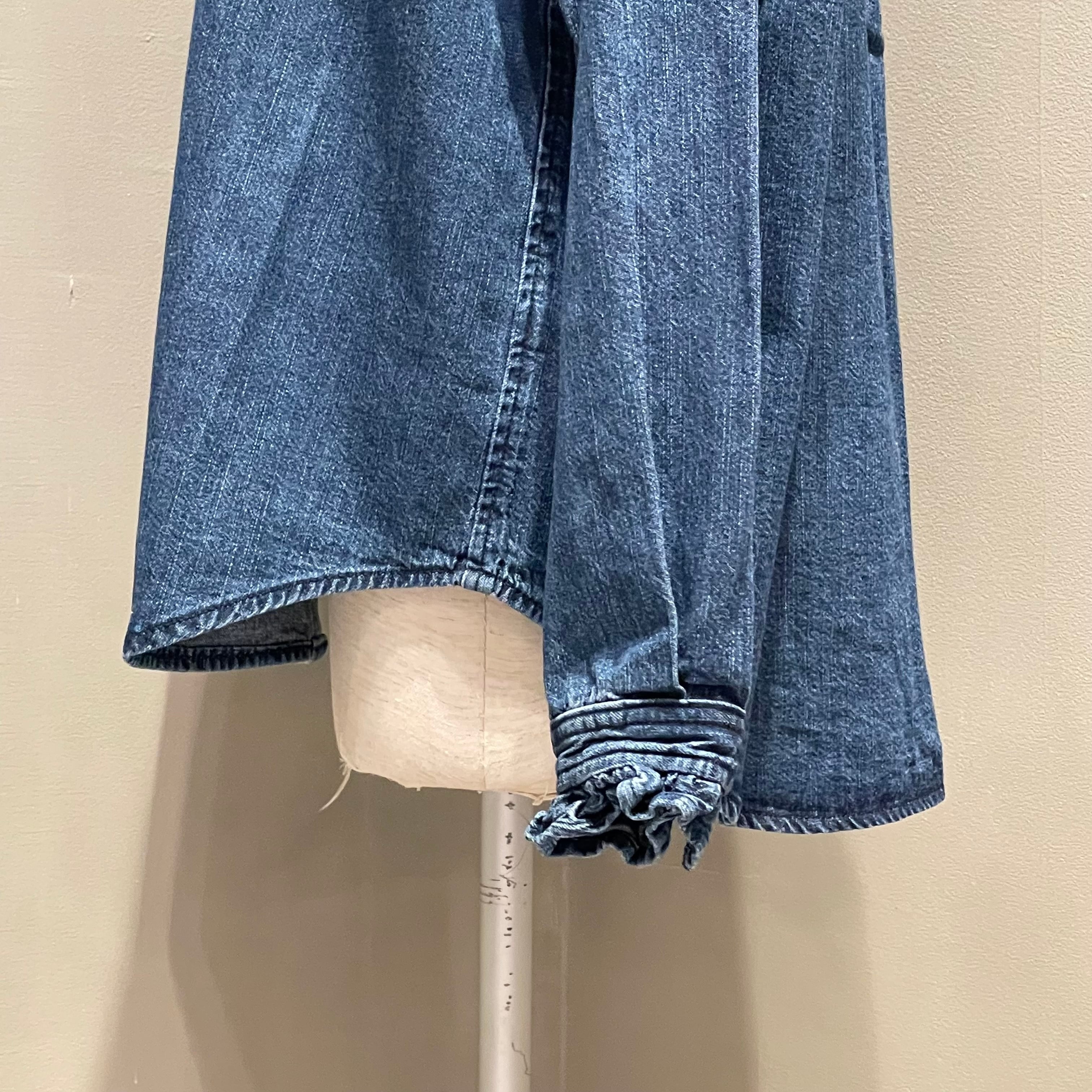 KELEN/フリルデザインデニムシャツ SYNTH | 20ｰtwentyｰ