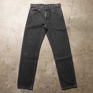 極美品 32×32 Levi's 505 USA 先染め黒 ブラックデニムパンツ オレンジタブ リーバイス