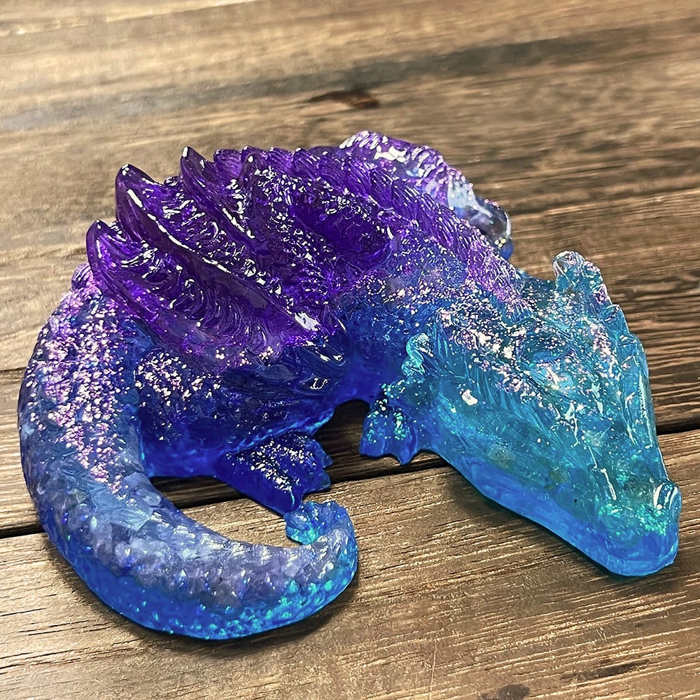 【1点もの】ドラゴン オルゴナイト 竜 ベビードラゴン アメジスト