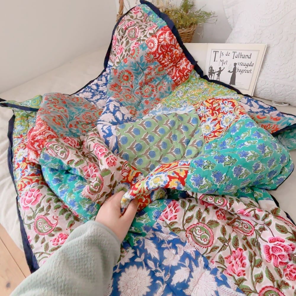 綿入りキルト | ブロックプリントキルト専門店 KUUP / カンタキルト