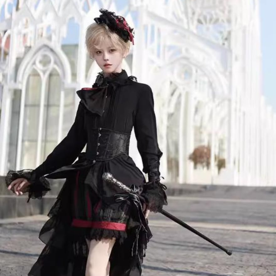 現品限り 即納 ブラック ホワイト 男装シャツ 王子系 皇子系 CastleToo